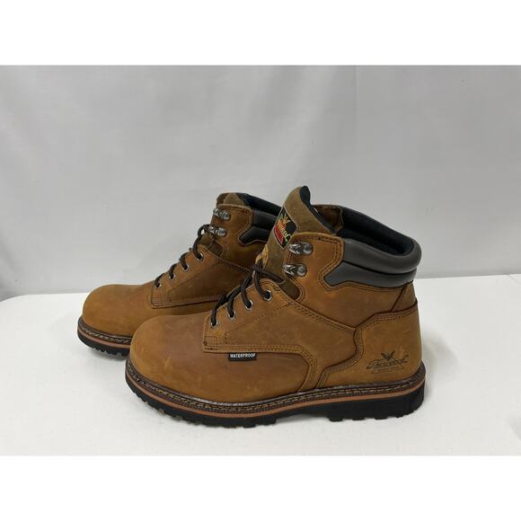 Thorogood V-Series Waterproof 6" Crazy Horse Composite Toe Work Boots Men's 11-W - Picture 2 of 8